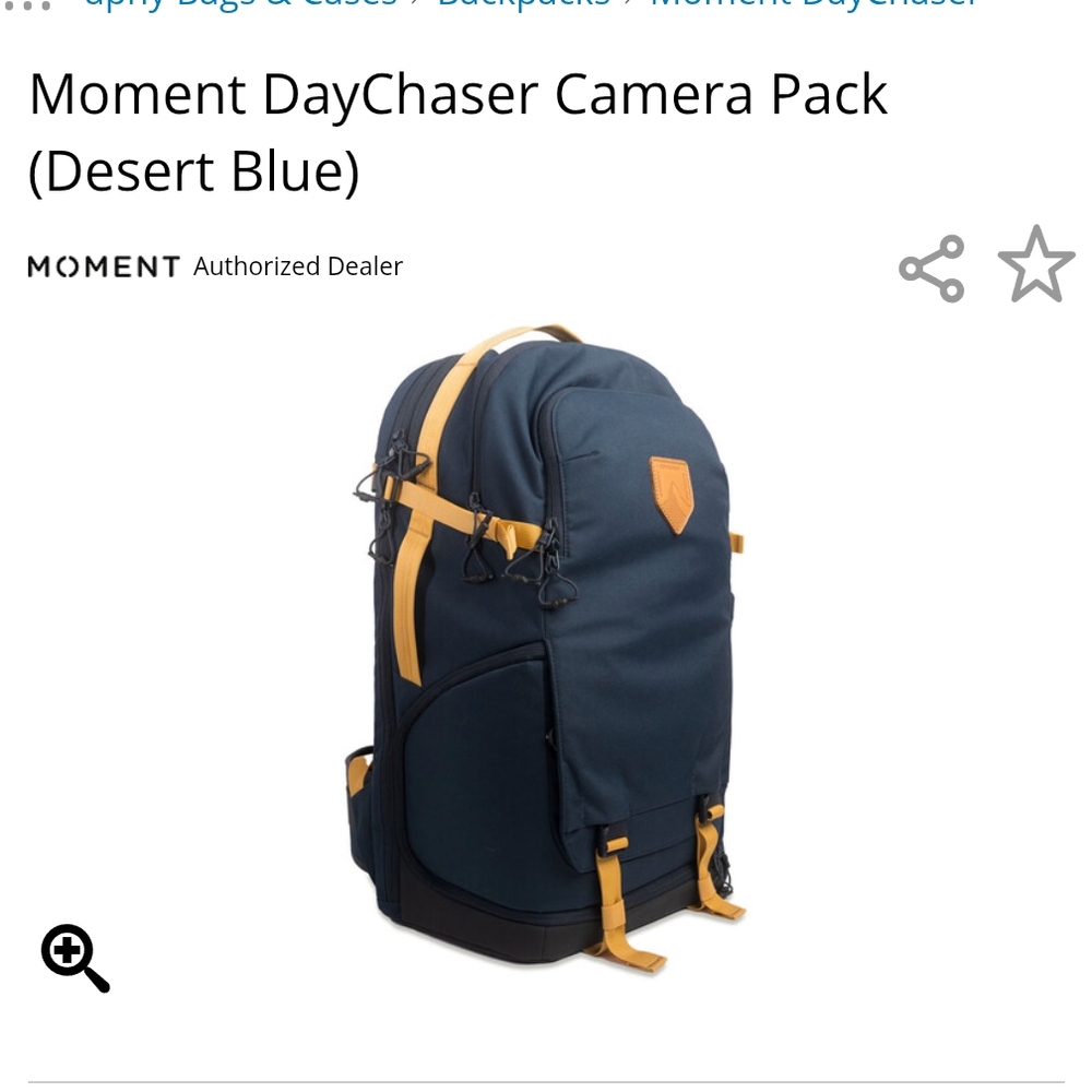 SOLD DayChaser Camera Pack - Blue and Tan